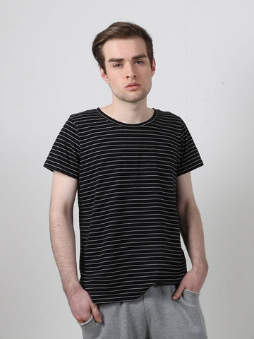 Men's Classic T-shirt (Olive Stripe)