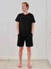 Men's Linen T-shirt (Black)