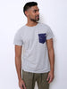 Men's Cotton T-shirt with Pocket (Grey)