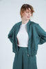 Women's Linen Bomber Jacket (Sage)